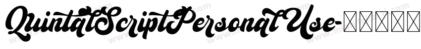 QuintalScriptPersonalUse字体转换