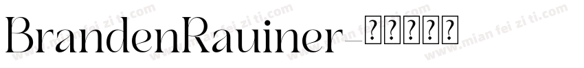 BrandenRauiner字体转换