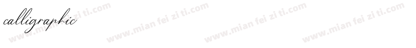 calligraphic字体转换
