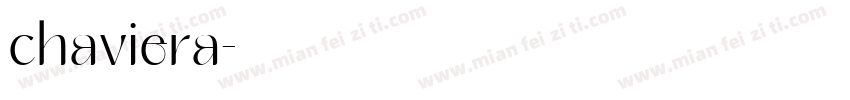 chaviera字体转换