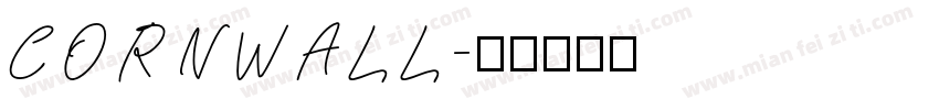 CORNWALL字体转换
