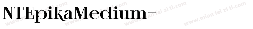 NTEpikaMedium字体转换