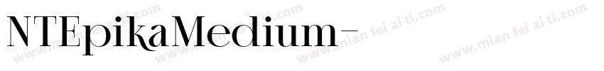 NTEpikaMedium字体转换