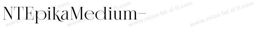 NTEpikaMedium字体转换