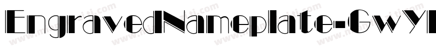 EngravedNameplate-GwYD字体转换