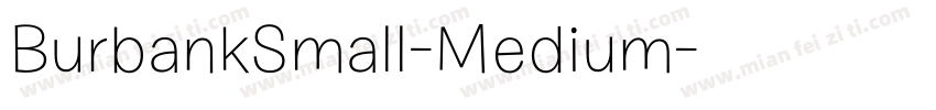 BurbankSmall-Medium字体转换