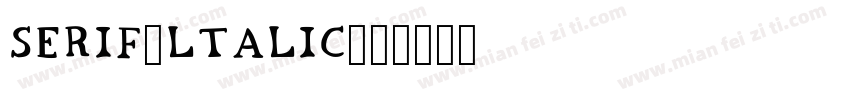 Serif-ltalic字体转换