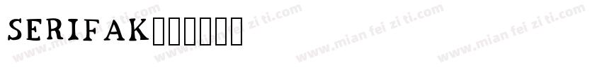 Serifak字体转换