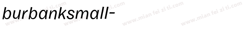 burbanksmall字体转换