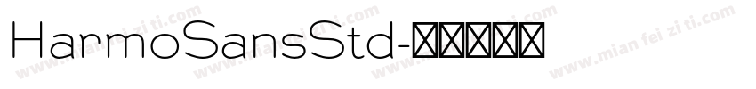 HarmoSansStd字体转换