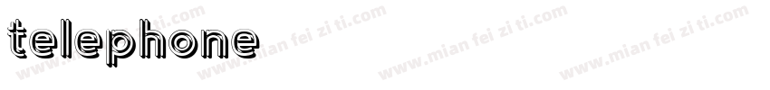 telephone字体转换
