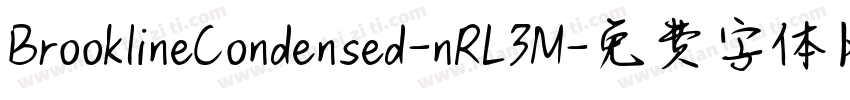 BrooklineCondensed-nRL3M字体转换