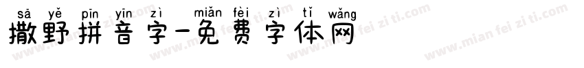 撒野拼音字字体转换