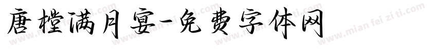 唐樘满月宴字体转换