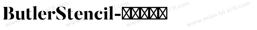 ButlerStencil字体转换
