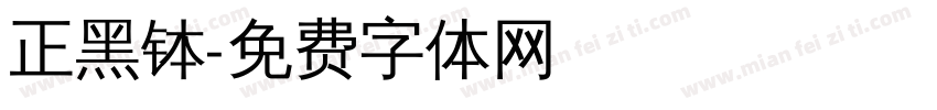 正黑钵字体转换