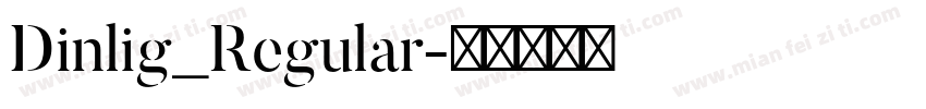 Dinlig_Regular字体转换