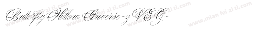 ButterflyHollowInverse-zVEG字体转换