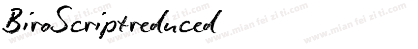 BiroScriptreduced字体转换