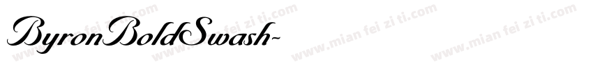 ByronBoldSwash字体转换