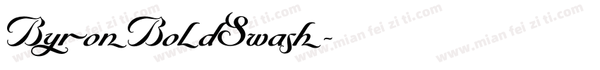 ByronBoldSwash字体转换