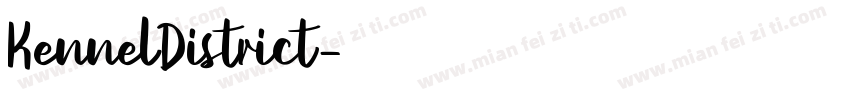 KennelDistrict字体转换