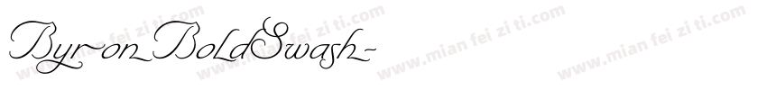 ByronBoldSwash字体转换