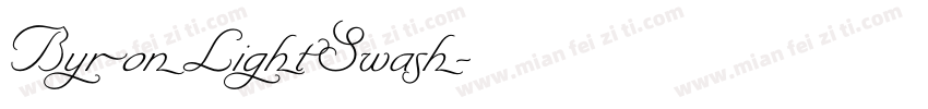 ByronLightSwash字体转换