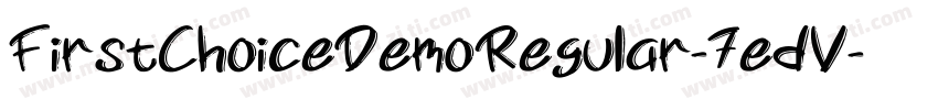 FirstChoiceDemoRegular-7edV字体转换