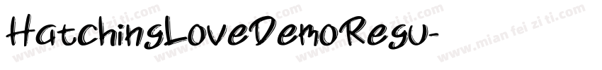 HatchingLoveDemoRegu字体转换