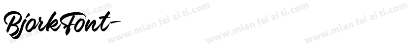 BjorkFont字体转换