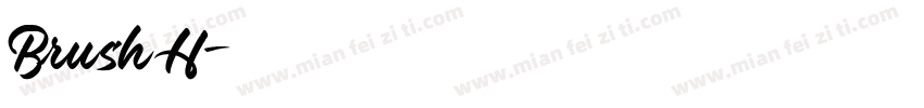 BrushH字体转换