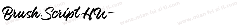 BrushScriptHU字体转换