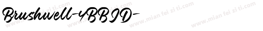 Brushwell-4BBJD字体转换