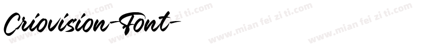 Criovision-Font字体转换