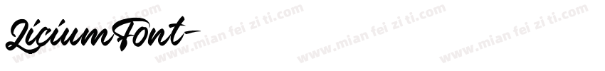LiciumFont字体转换