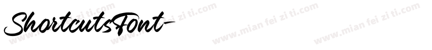 ShortcutsFont字体转换