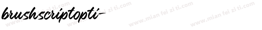 brushscriptopti字体转换