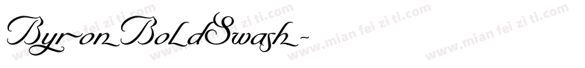 ByronBoldSwash字体转换