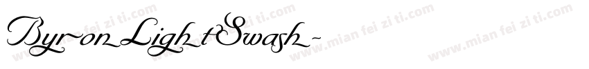 ByronLightSwash字体转换