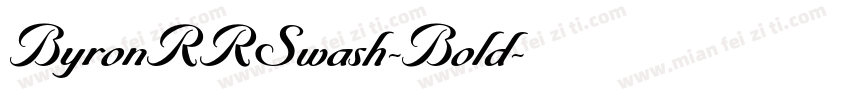 ByronRRSwash-Bold字体转换