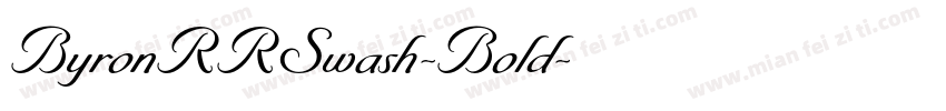 ByronRRSwash-Bold字体转换