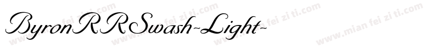 ByronRRSwash-Light字体转换