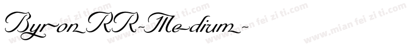ByronRR-Medium字体转换