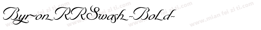 ByronRRSwash-Bold字体转换