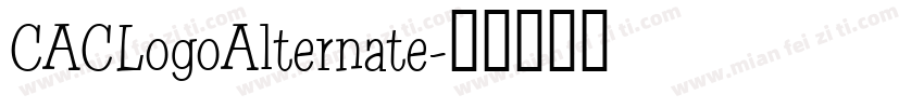 CACLogoAlternate字体转换