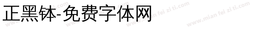 正黑钵字体转换