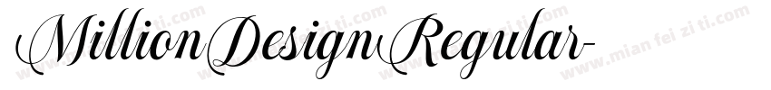 MillionDesignRegular字体转换