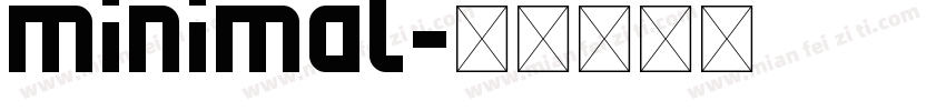 Minimal字体转换
