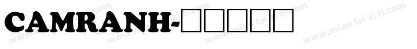 CAMRANH字体转换